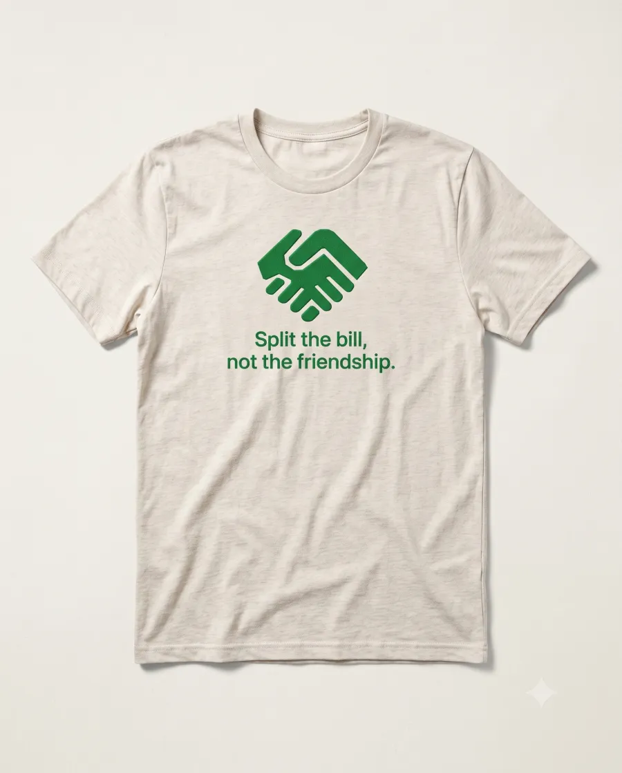 Split the bill tee